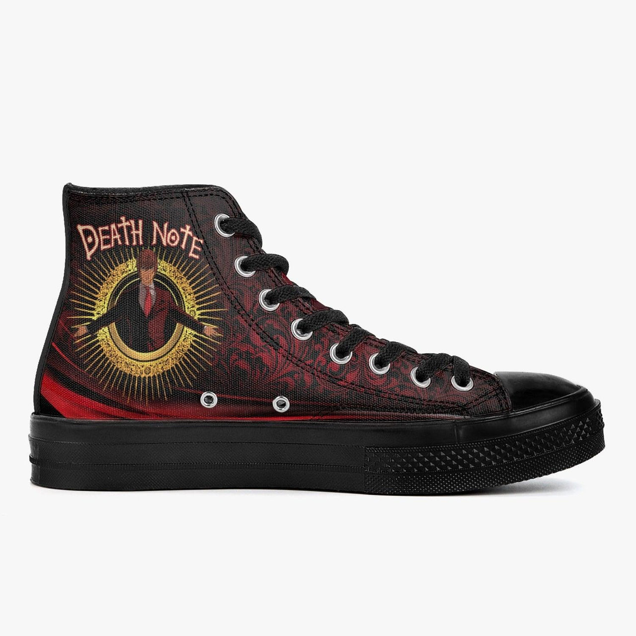 Death Note Light Yagami Red-Black A-Star High Anime Shoes _ Death Note _ Ayuko
