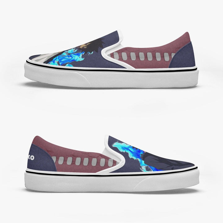 My Hero Academia Dabi Slip Ons Anime Shoes _ My Hero Academia _ Ayuko