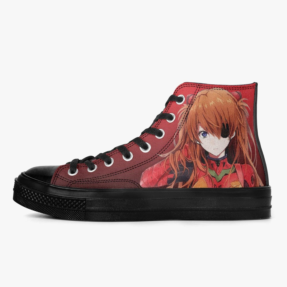 Neon Genesis Evangelion Asuka Langley Soryu A-Star High Anime Shoes _ Neon Genesis Evangelion _ Ayuko