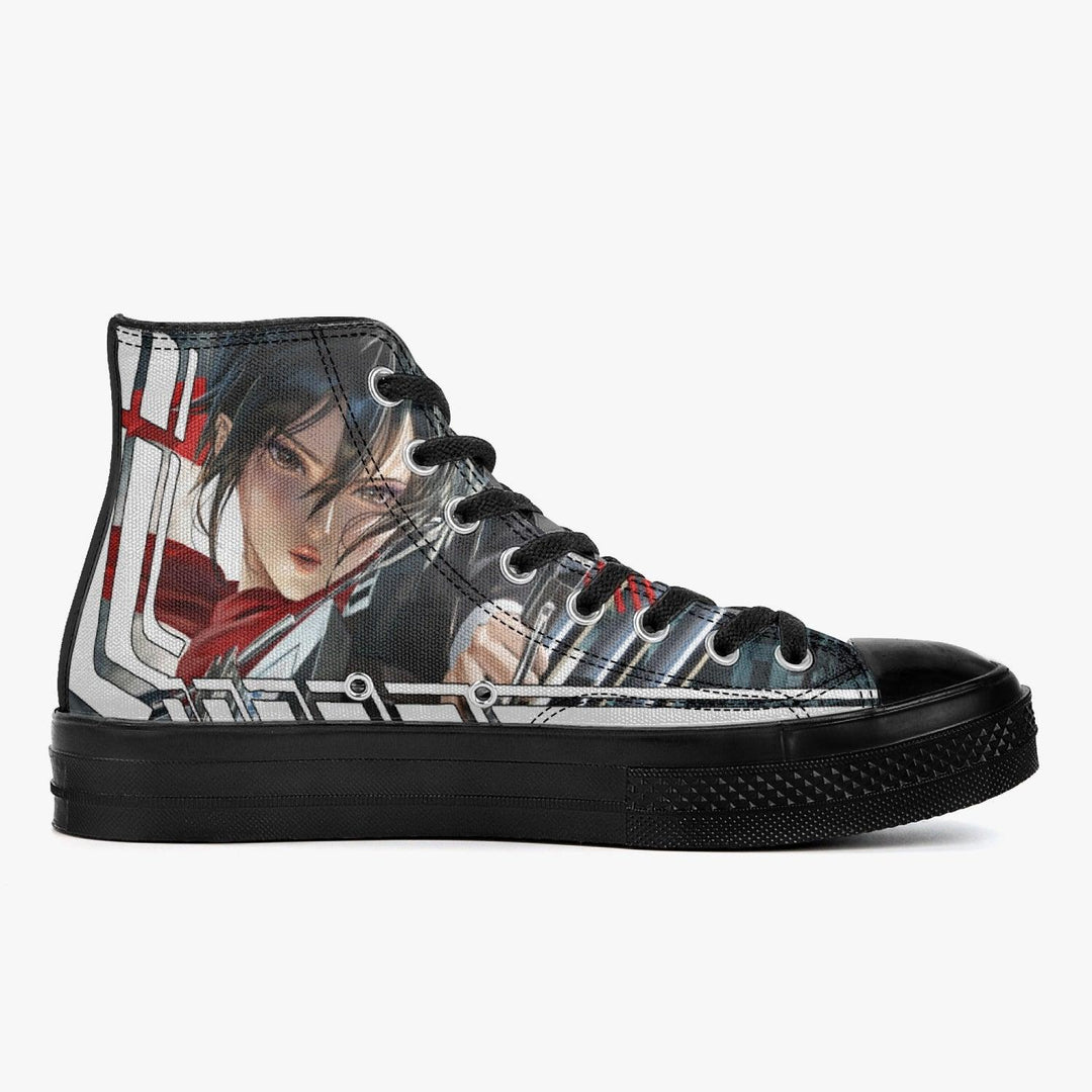 Attack On Titan Mikasa Ackerman A-Star High Anime Shoes _ Attack On Titan _ Ayuko