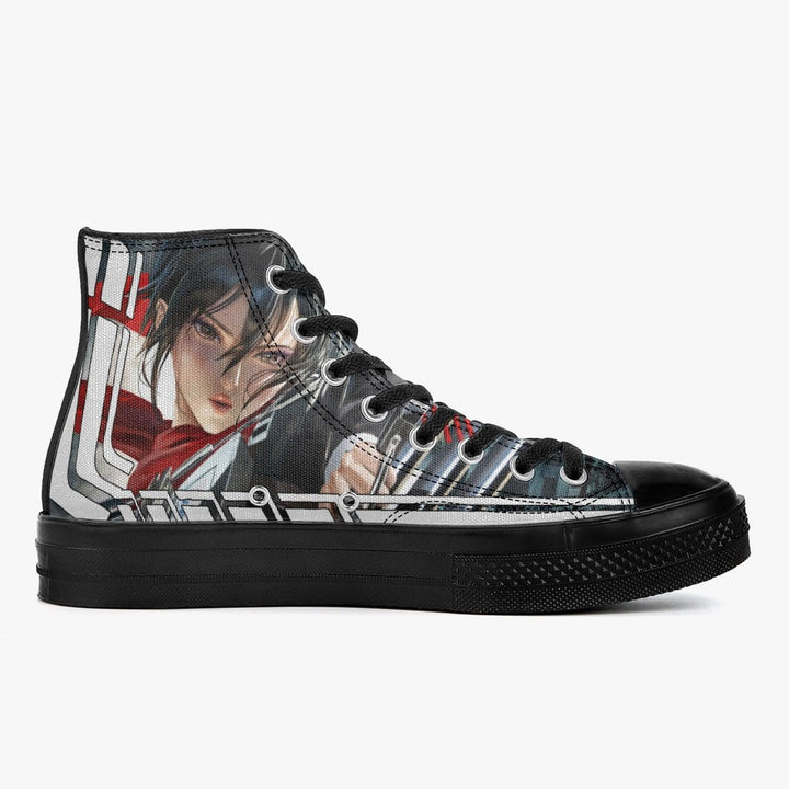 Attack On Titan Mikasa Ackerman A-Star High Anime Shoes _ Attack On Titan _ Ayuko