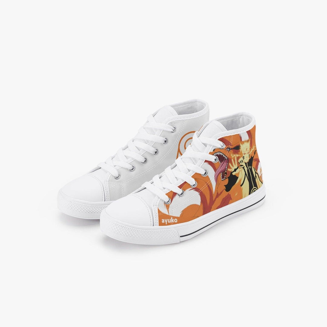 Naruto Shippuden Naruto Uzumaki Kids A-Star High Anime Shoes _ Naruto _ Ayuko