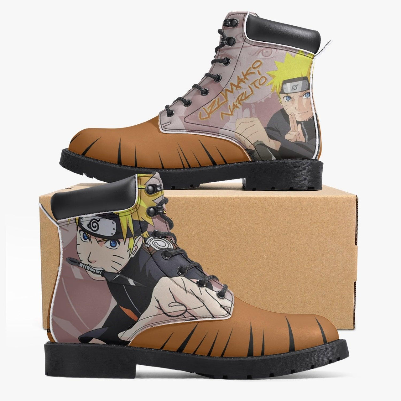 Naruto Shippuden Naruto Uzumaki All-Season Anime Boots _ Naruto _ Ayuko