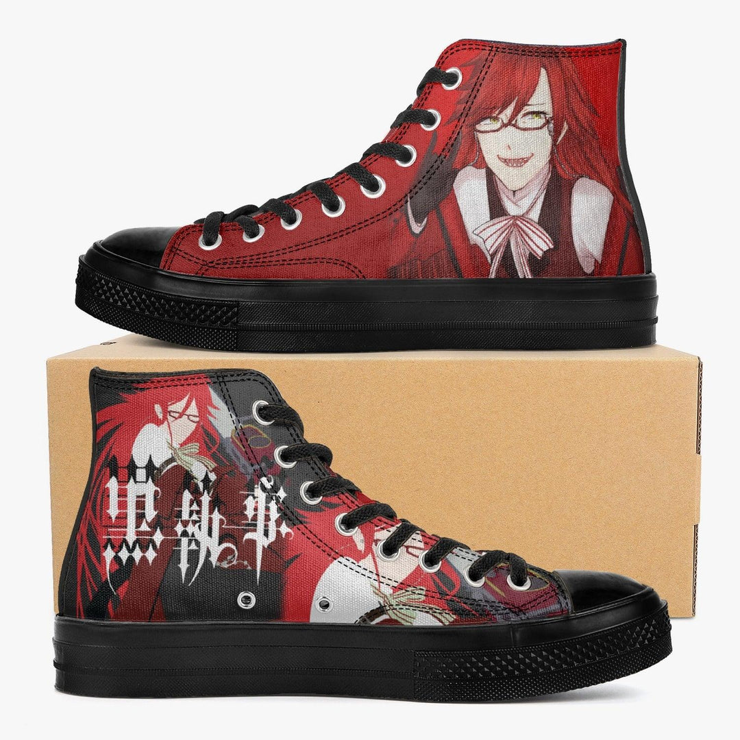 Black Butler Grell Sutcliff A-Star High Anime Shoes _ Black Butler _ Ayuko