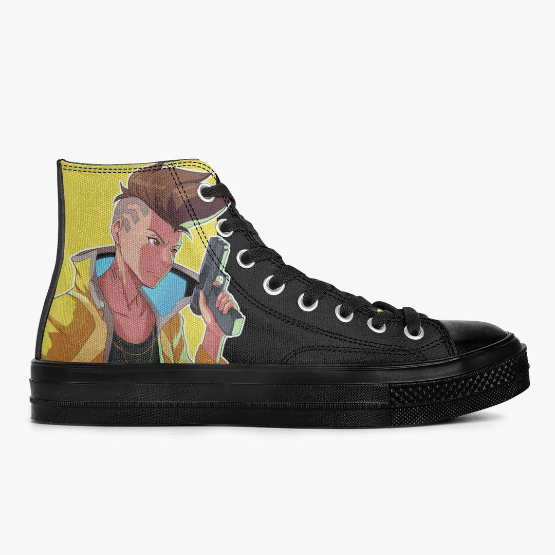 Cyberpunk Edgerunners David A-Star High Anime Shoes _ Cyberpunk Edgerunners _ Ayuko