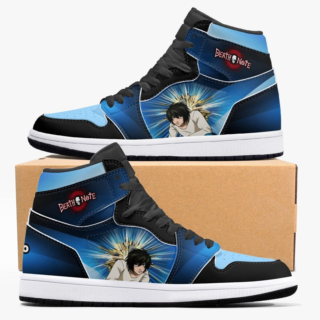 Death Note 'L' Blue JD1 Mid Anime Shoes _ Death Note _ Ayuko