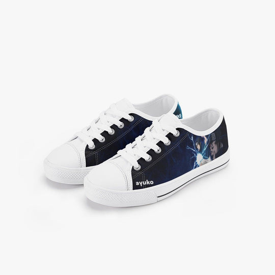 Naruto Shippuden Sasuke Uchiha Kids A-Star Low Anime Shoes _ Naruto _ Ayuko