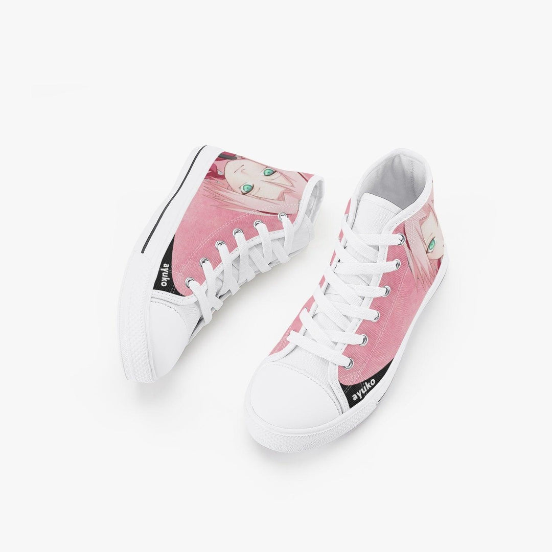 Naruto Shippuden Sakura Kids A-Star High Anime Shoes _ Naruto _ Ayuko