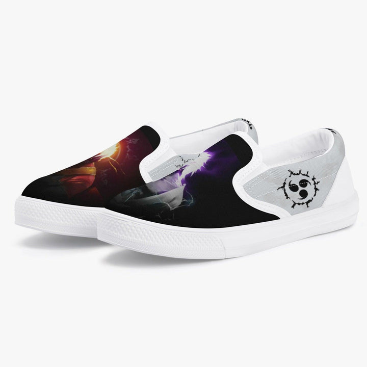 Naruto Shippuden Naruto & Sasuke Kids Slip Ons Anime Shoes _ Naruto _ Ayuko