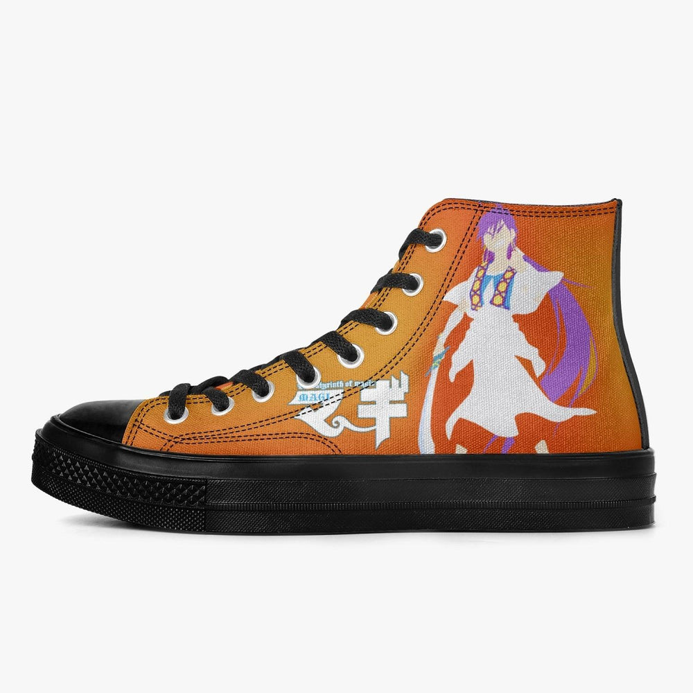 Magi The Labyrinth Of Magic Sinbad A-Star High Black Anime Shoes _ Magi The Labyrinth Of Magic _ Ayuko