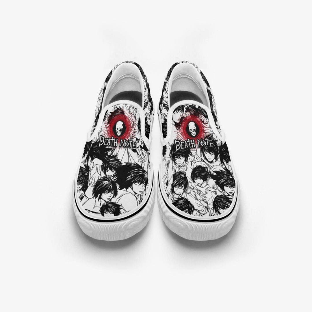 Death Note 'L' Deathnote Slip Ons Anime Shoes _ Death Note _ Ayuko