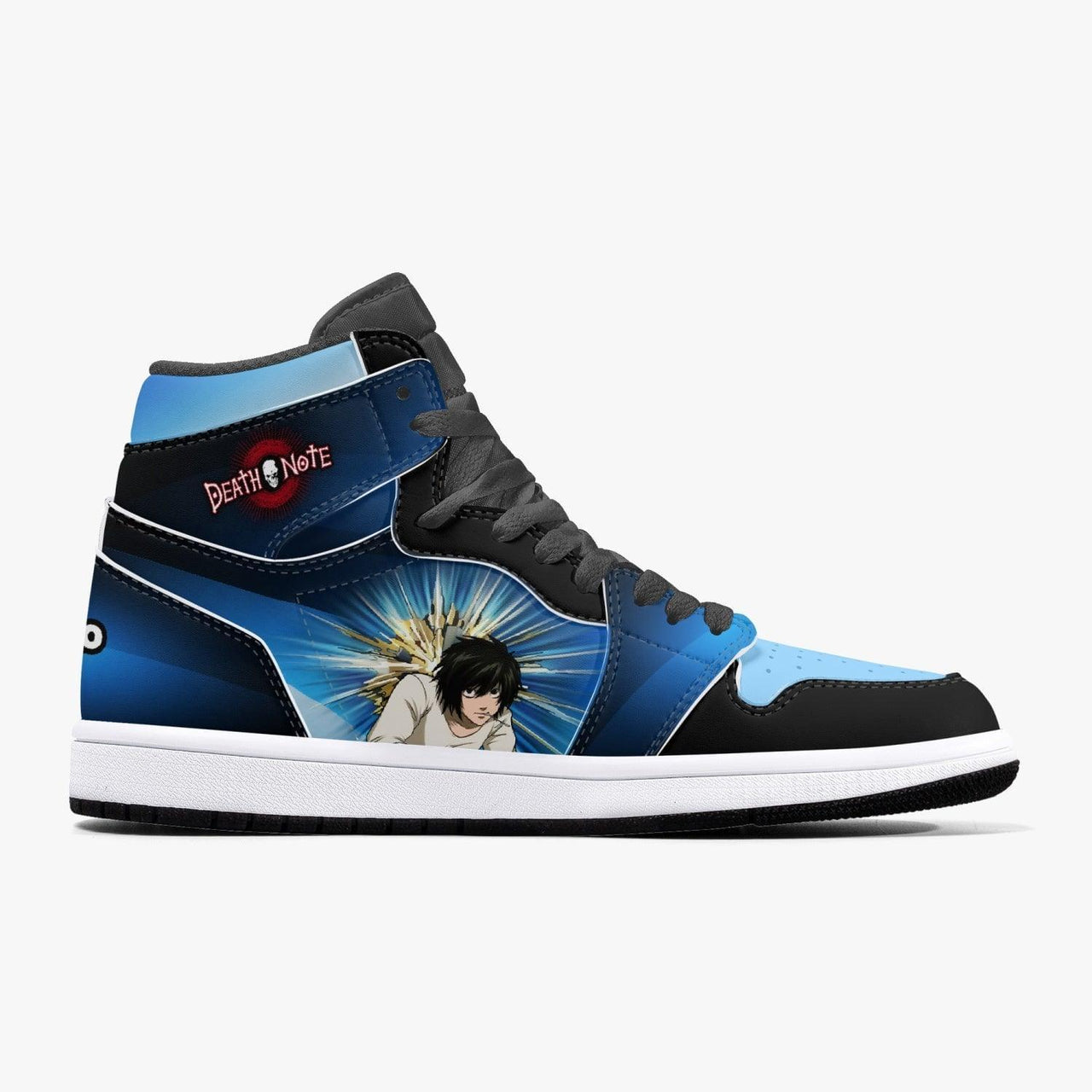 Death Note 'L' Blue JD1 Mid Anime Shoes _ Death Note _ Ayuko