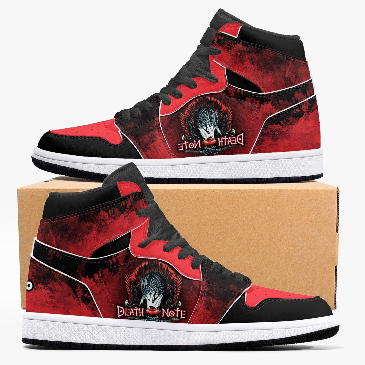 Death Note Red JD1 Mid Anime Shoes _ Death Note _ Ayuko