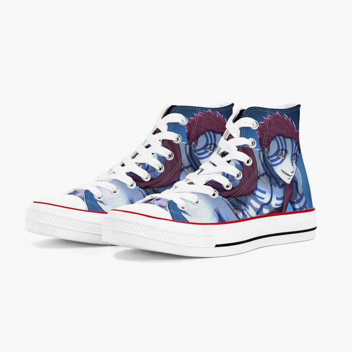 Demon Slayer Akaza A-Star High White Anime Shoes _ Demon Slayer _ Ayuko