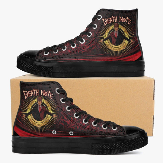 Death Note Light Yagami Red-Black A-Star High Anime Shoes _ Death Note _ Ayuko