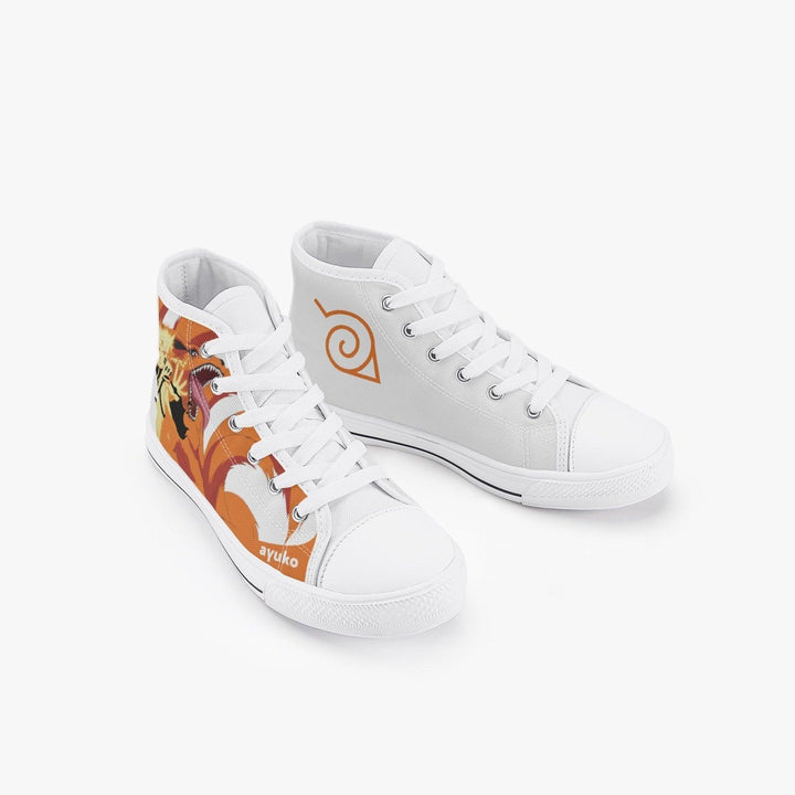 Naruto Shippuden Naruto Uzumaki Kids A-Star High Anime Shoes _ Naruto _ Ayuko