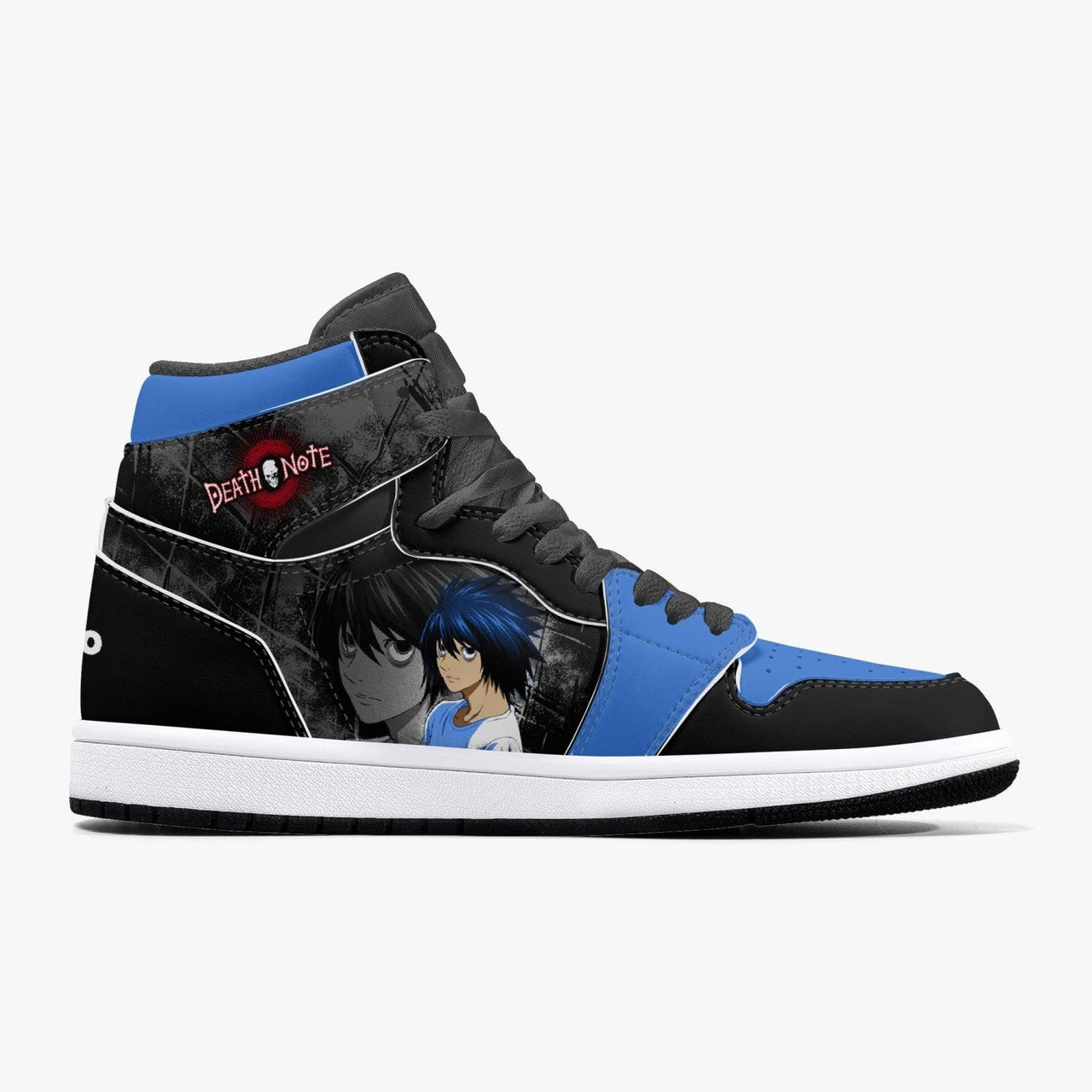 Death Note L Blue-Black JD1 Mid Anime Shoes _ Death Note _ Ayuko
