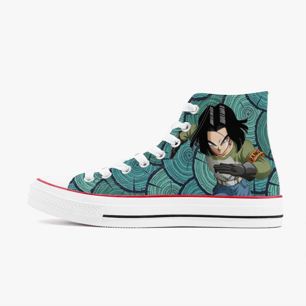 Dragon Ball Z Android 17 A-Star High White Anime Shoes _ Dragon Ball Z _ Ayuko