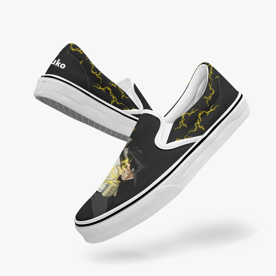 My Hero Academia Denki Kaminari Slip Ons Anime Shoes _ My Hero Academia _ Ayuko