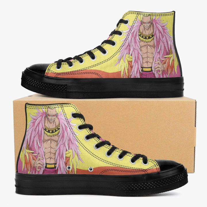 One Piece Donquixote Doflamingo A-Star High Anime Shoes _ One Piece _ Ayuko