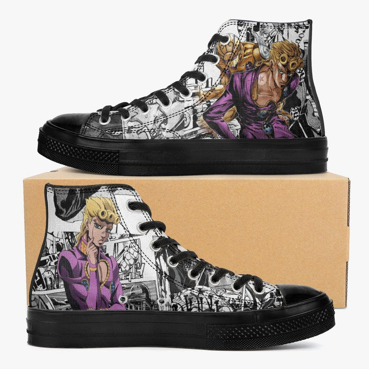 JoJo's Bizarre Adventure Giorno Giovanna A-Star High Anime Shoes _ JoJo's Bizarre Adventure _ Ayuko