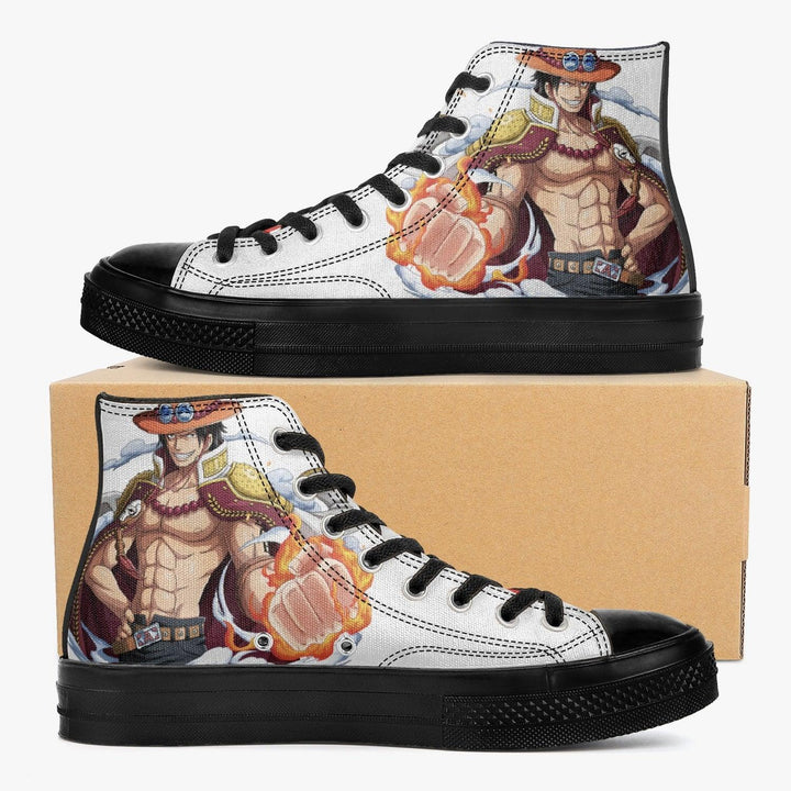 One Piece Portgas Ace A-Star High Anime Shoes _ One Piece _ Ayuko