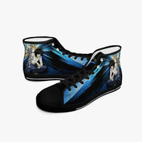 Thumbnail for Death Note 'L' Blue A-Star Mid Anime Shoes _ Death Note _ Ayuko