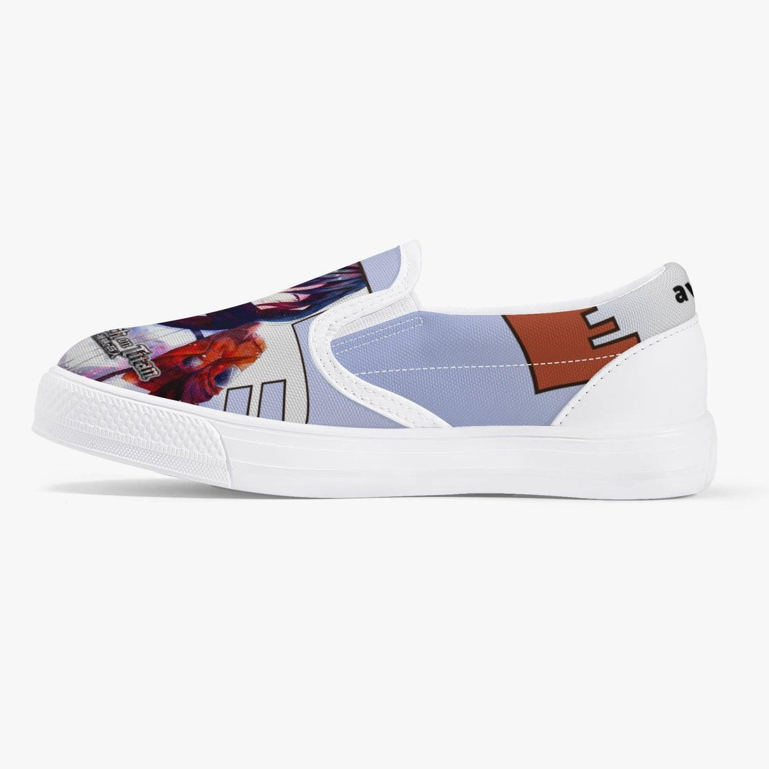 Attack On Titan Mikasa Ackerman Kids Slip Ons Anime Shoes _ Attack On Titan _ Ayuko