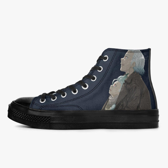 Dr Stone Byakuya Ishigami A-Star High Anime Shoes _ Dr Stone _ Ayuko