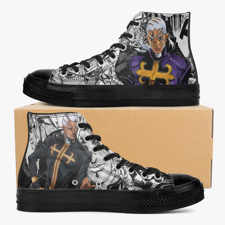 JoJo's Bizarre Adventure Enrico Pucci A-Star High Anime Shoes _ JoJo's Bizarre Adventure _ Ayuko