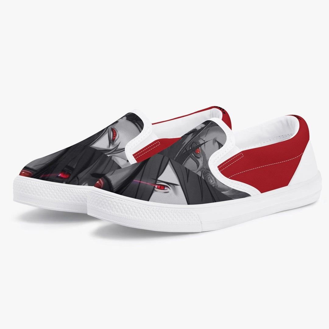 Naruto Shippuden Madara Uchiha Kids Slip Ons Anime Shoes _ Naruto _ Ayuko