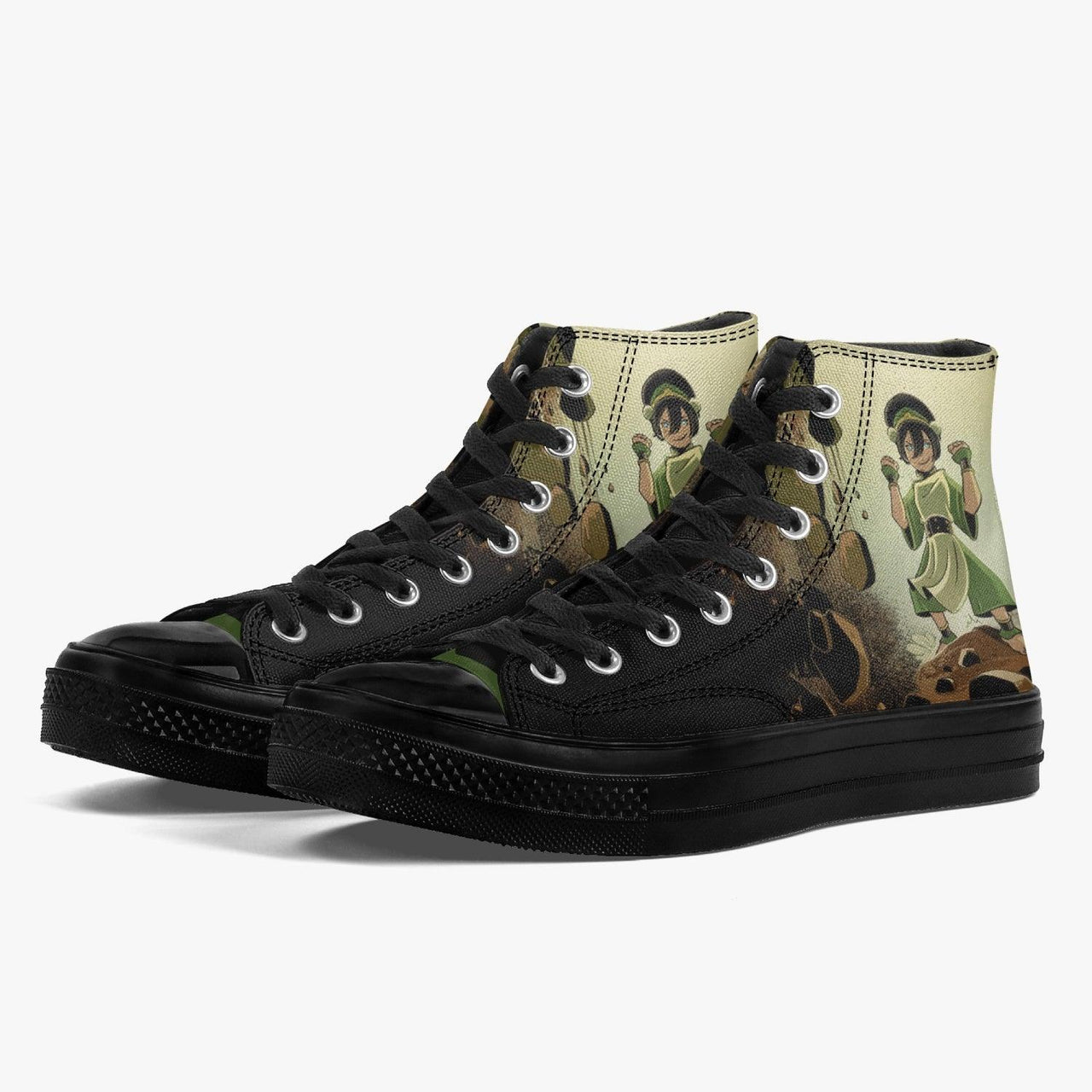 Avatar The Last Airbender Toph Beifong A-Star High Anime Shoes _ Avatar The Last Airbender _ Ayuko