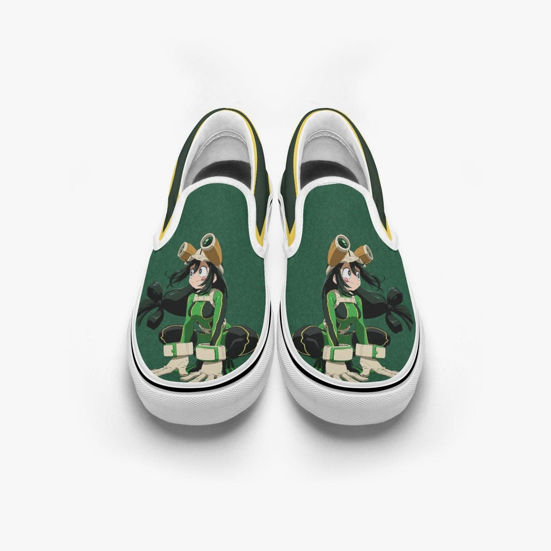 My Hero Academia Tsuya Asui Slip Ons Anime Shoes _ My Hero Academia _ Ayuko