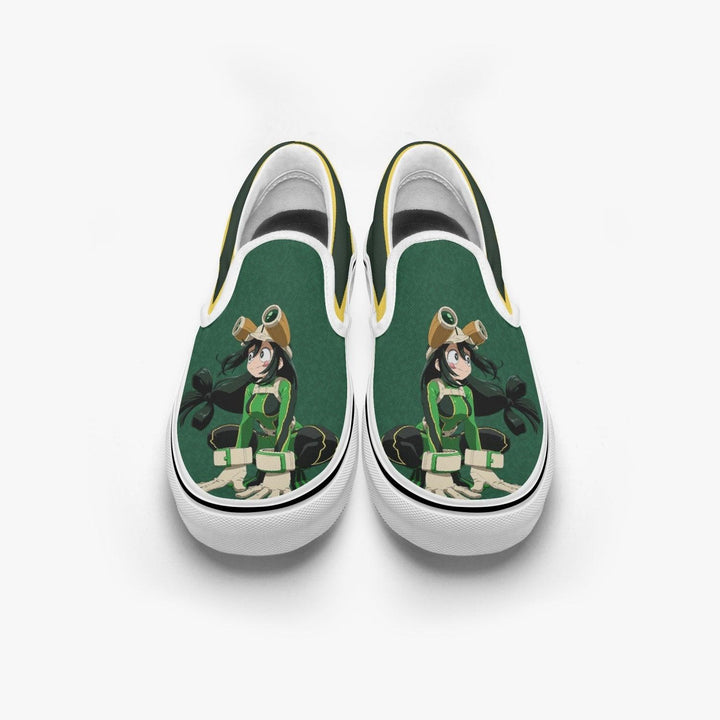 My Hero Academia Tsuya Asui Slip Ons Anime Shoes _ My Hero Academia _ Ayuko