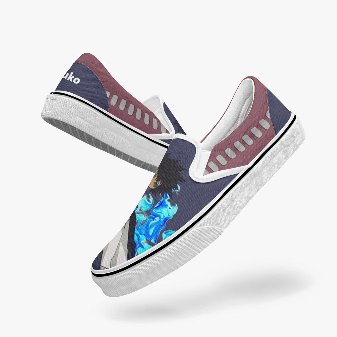 My Hero Academia Dabi Slip Ons Anime Shoes _ My Hero Academia _ Ayuko