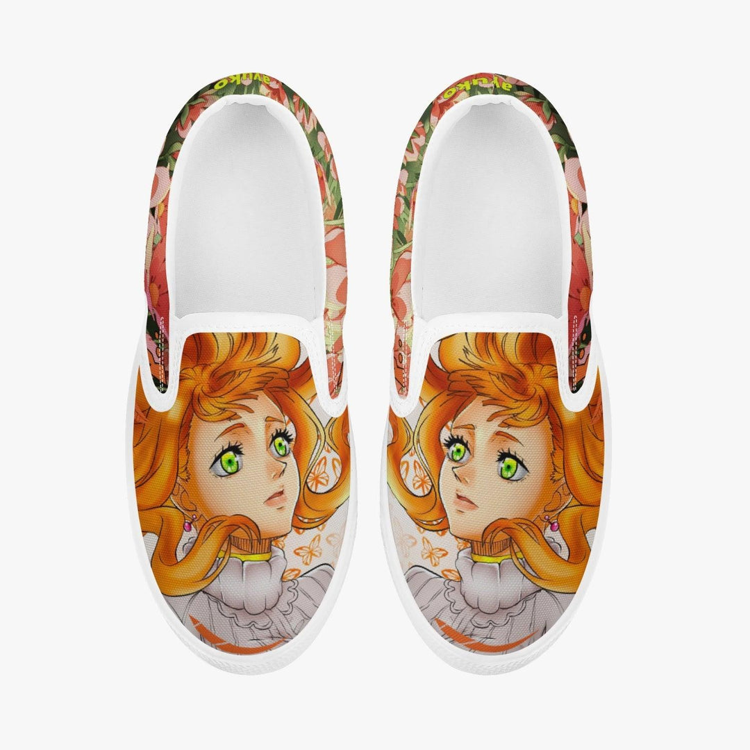 Black Clover Mimosa Vermillion Kids Slip Ons Anime Shoes _ Black Clover _ Ayuko