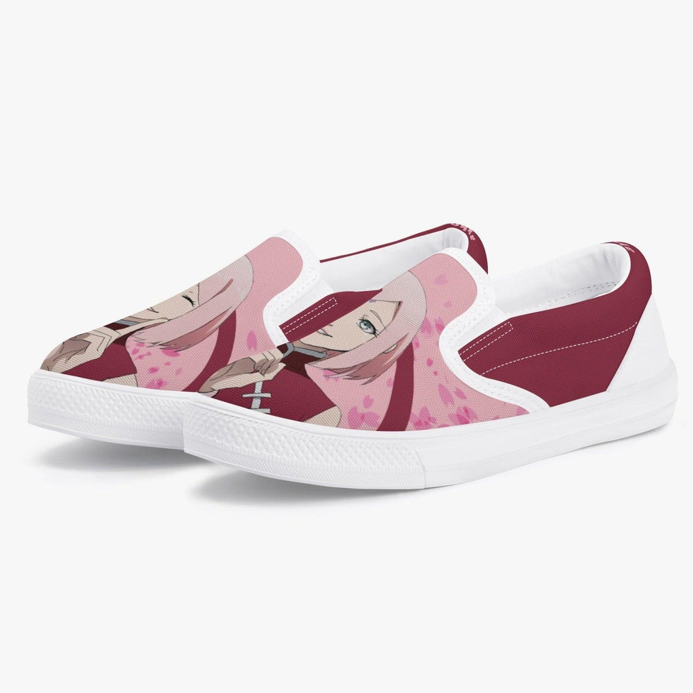 Naruto Shippuden Sakura Haruno Kids Slipons Anime Shoes _ Naruto _ Ayuko