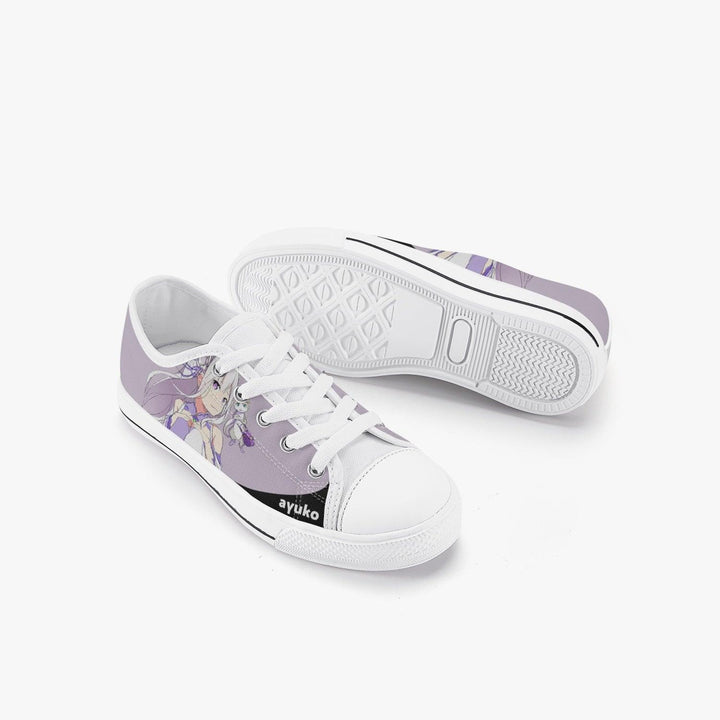 Re:Zero Emilia Kids A-Star Low Anime Shoes _ Re:Zero _ Ayuko