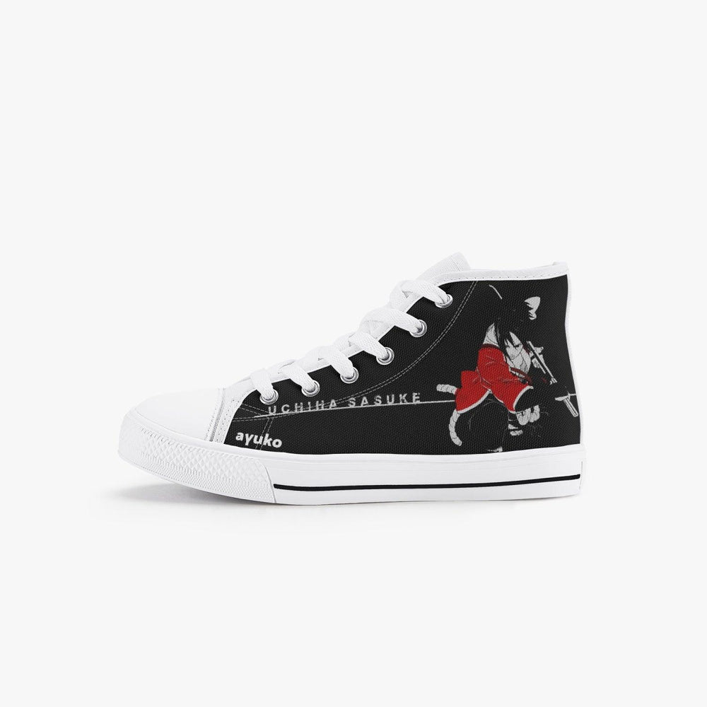 Naruto Shippuden Sasuke Uchiha Kids A-Star High Anime Shoes _ Naruto _ Ayuko