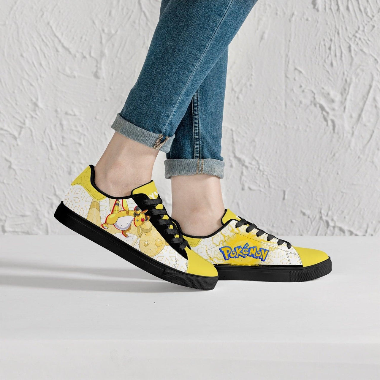 Pokemon Ampharos Skate Anime Shoes _ Pokemon _ Ayuko