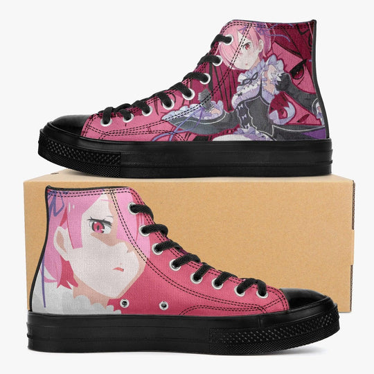 Re:Zero Ram A-Star High Anime Shoes _ Re:Zero _ Ayuko