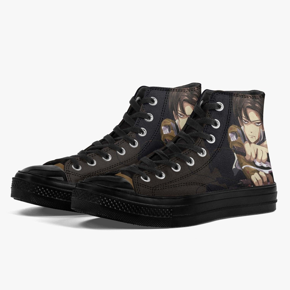 Attack On Titan Levi Ackerman A-Star High Anime Shoes _ Attack On Titan _ Ayuko