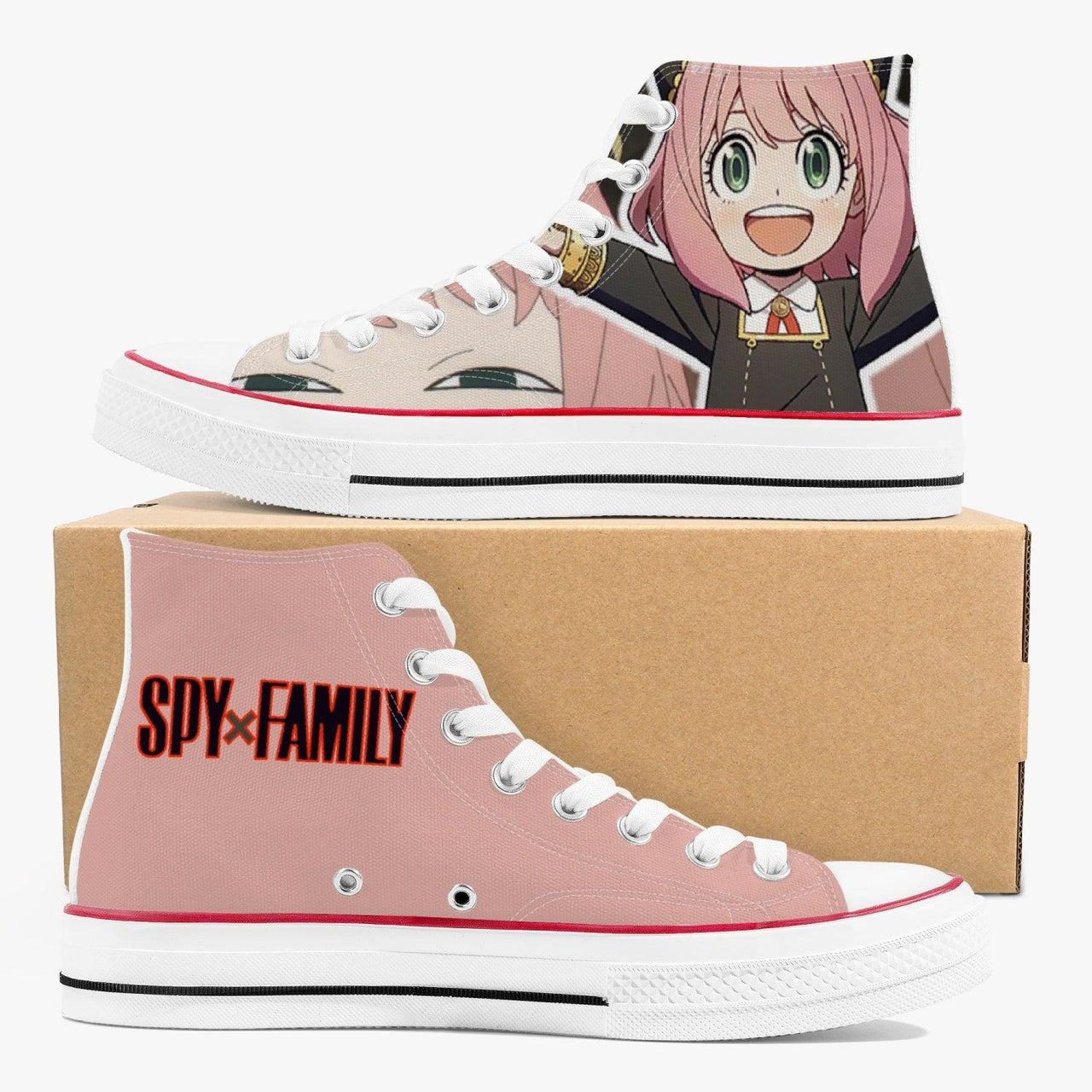 Psy x Family Anya Forger A-Star High White Anime Shoes _ Psy x Family _ Ayuko