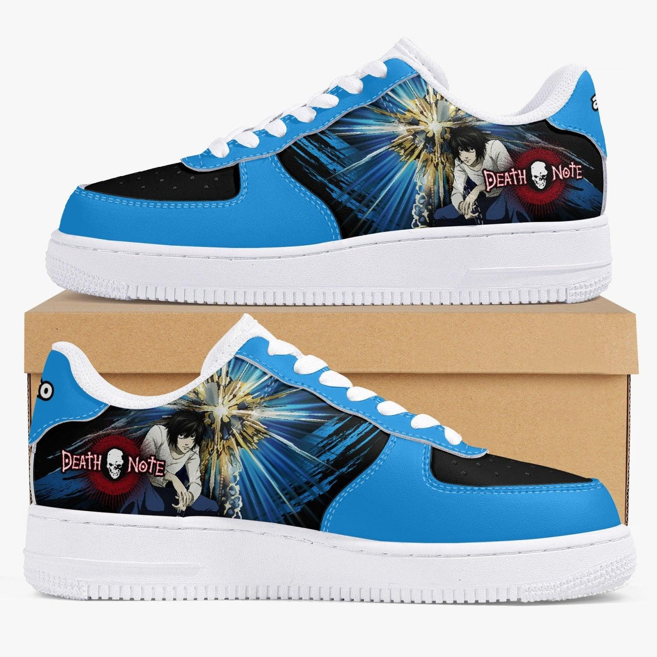Death Note Blue Black AF1 Anime Shoes _ Death Note _ Ayuko