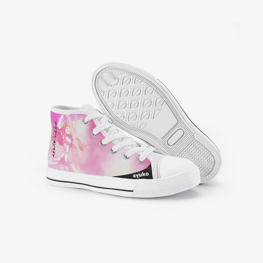 Sword Art Online Asuna Kids A-Star High Anime Shoes _ Sword Art Online _ Ayuko