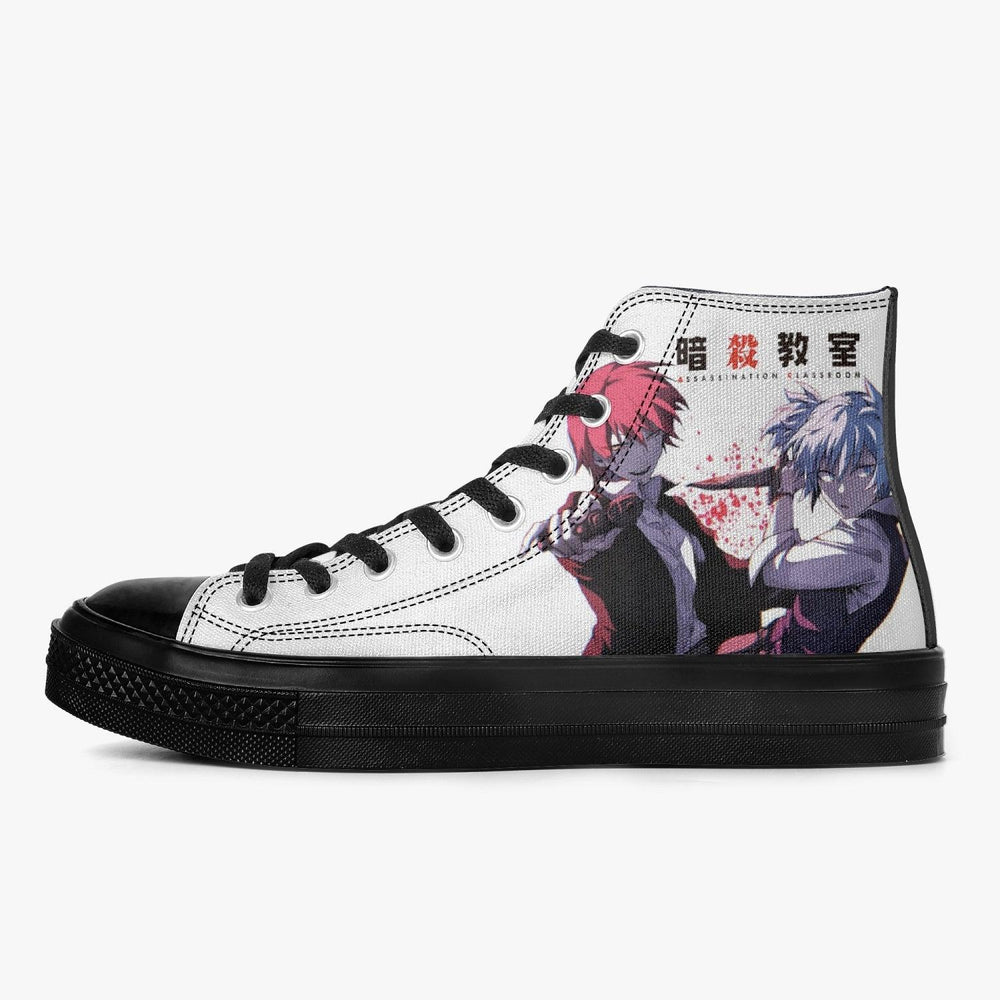 Assassination Classroom Karma Akabane & Nagisa Shiota A-Star High Anime Shoes _ Assassination Classroom _ Ayuko