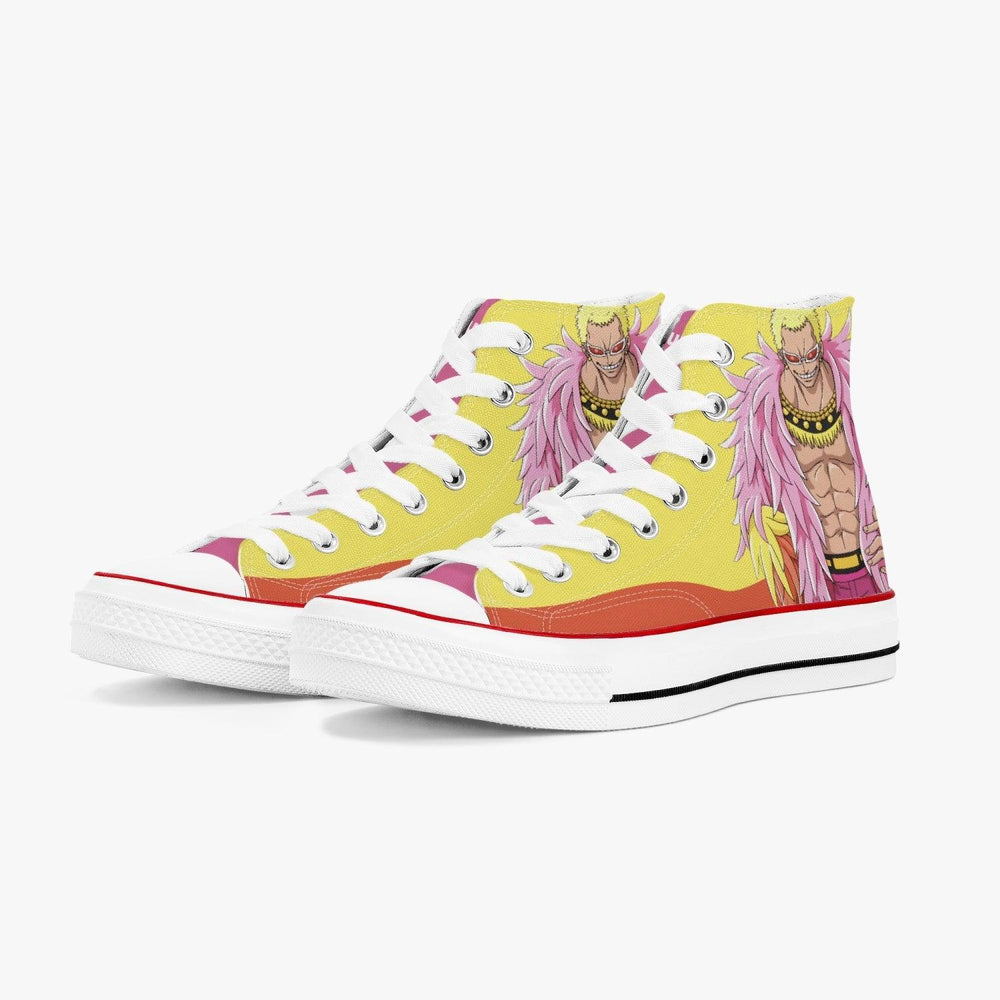 One Piece Donquixote doflamingo A-Star High White Anime Shoes _ One Piece _ Ayuko