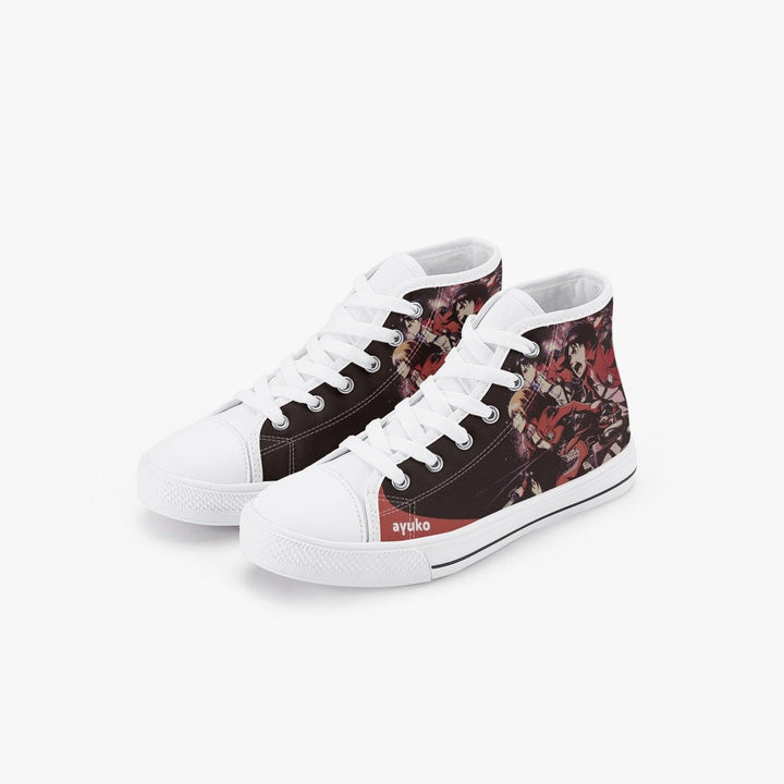 Attack On Titan Eren Levi Armin Kids A-Star High Anime Shoes _ Attack On Titan _ Ayuko