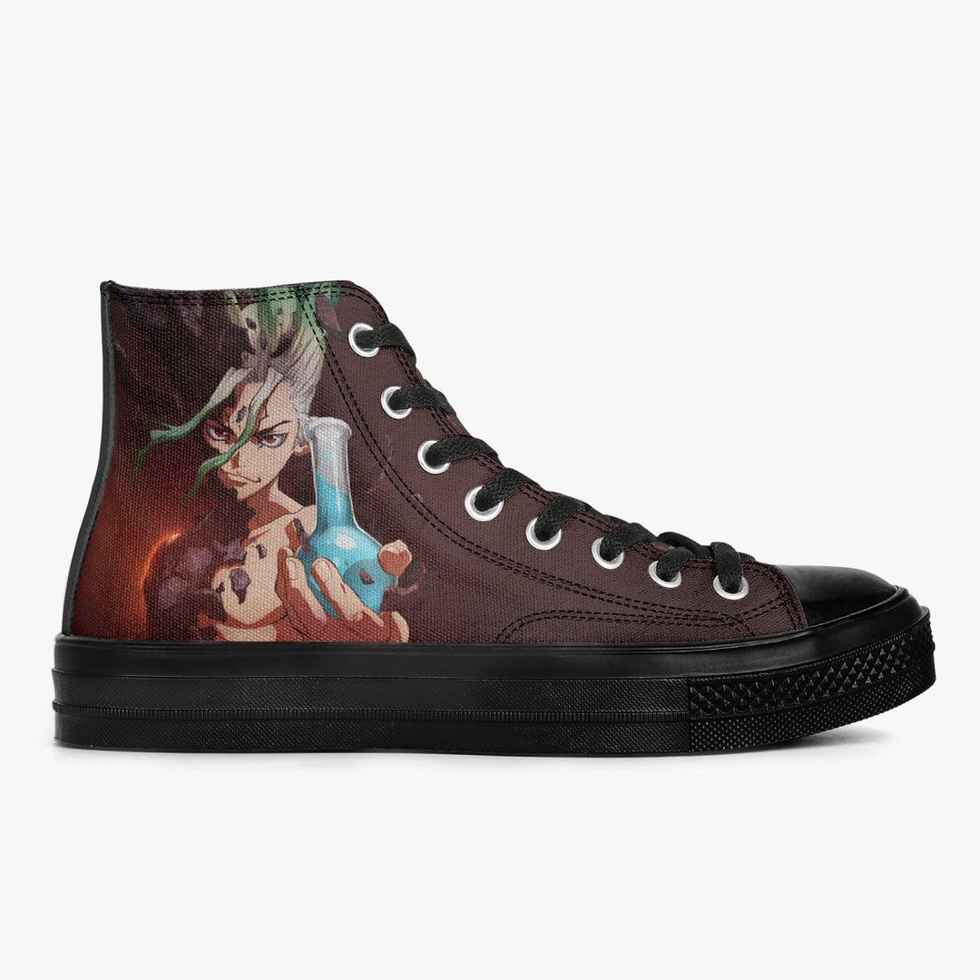 Dr Stone Senku Ishigami A-Star High Anime Shoes _ Dr Stone _ Ayuko