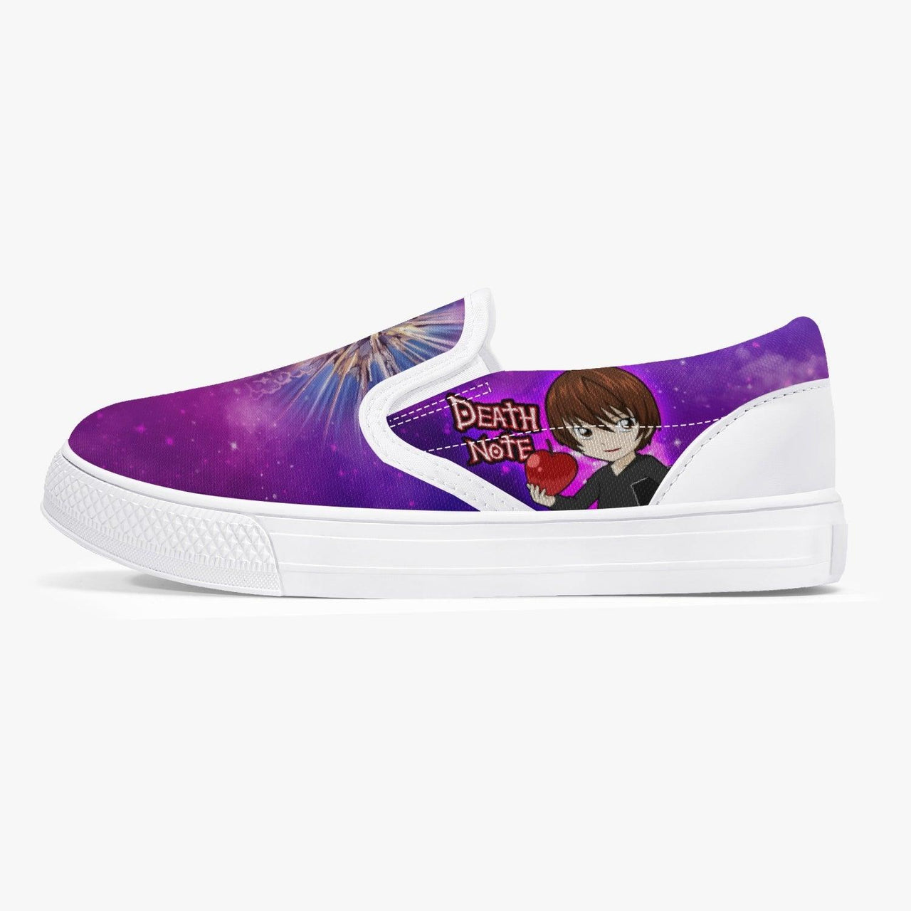 Death Note Light Yagami Purple Kids Slip Ons Anime Shoes _ Death Note _ Ayuko
